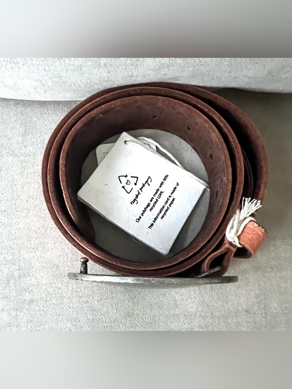 Free People Duke Concho Belt in Peachie Pie Size S/M NWT - Picture 3 of 8
